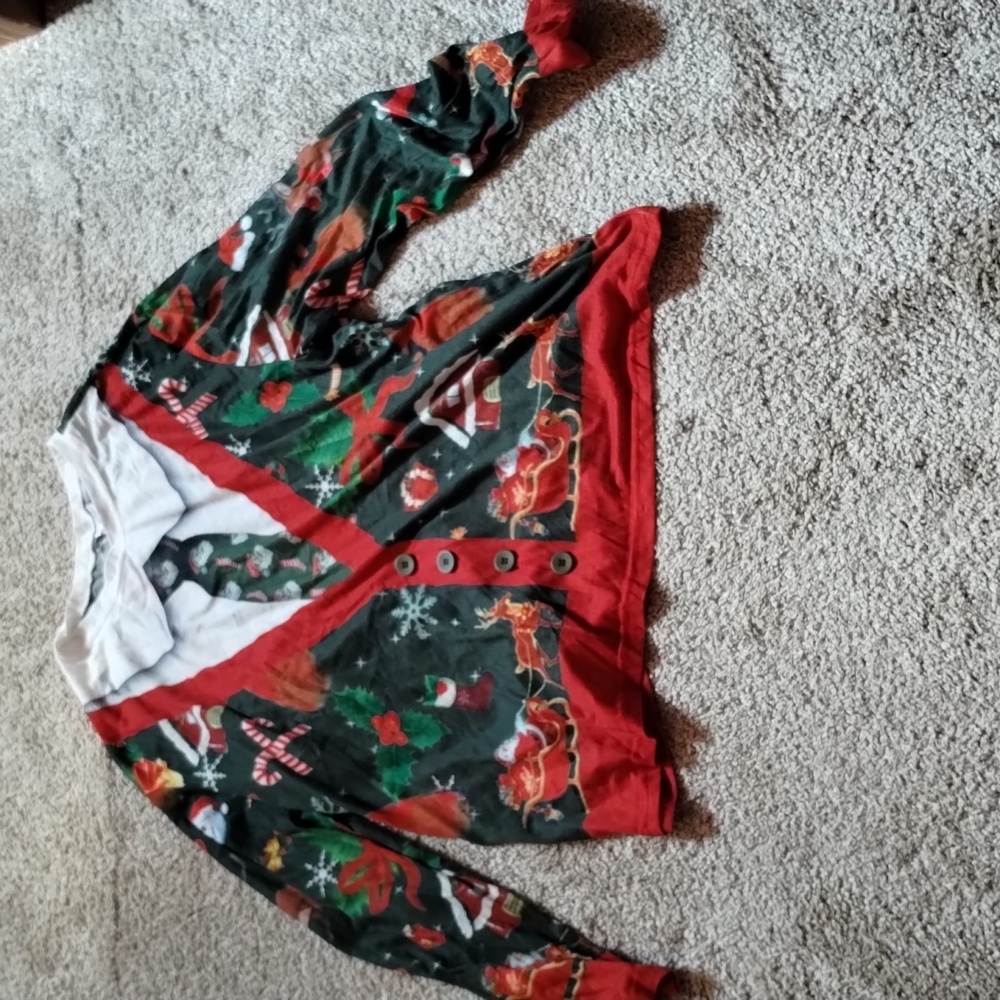 Men's XXL Ugly Christmas Sweater Pajama Shirt